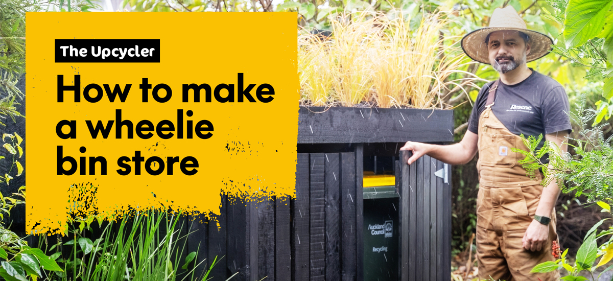 How to make a wheelie bin storage unit MasterStroke by Resene