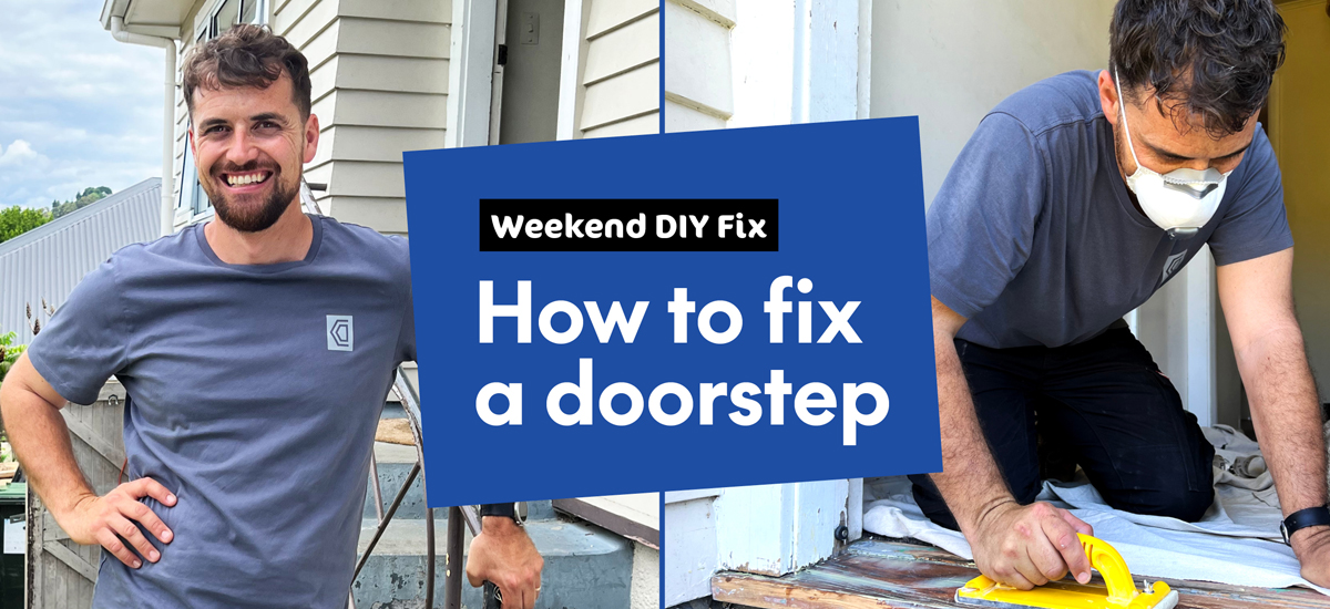 Fix and paint a wooden doorstep - MasterStroke by Resene