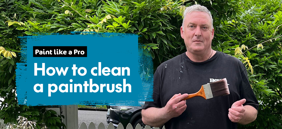 How to clean paintbrushes MasterStroke by Resene