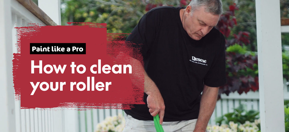 How to clean a paint roller MasterStroke by Resene