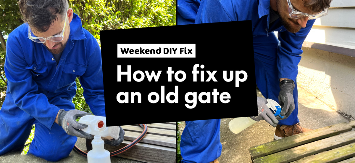 How to stain an old wooden gate - MasterStroke by Resene