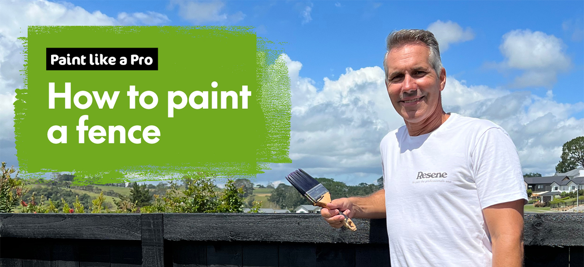 How to prep and paint a timber fence MasterStroke by Resene
